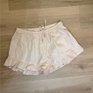 Piyama Peach Ruffle sleep Shorts